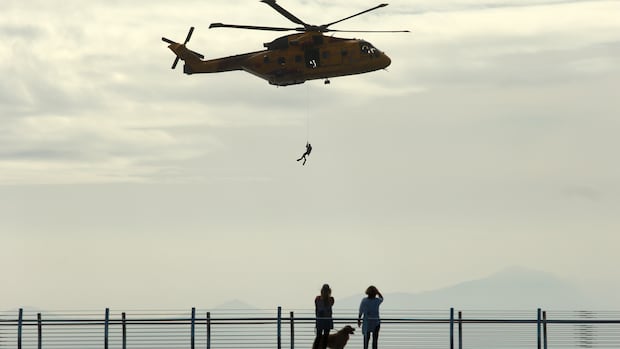 Naval member rescued off Vancouver Island after spending more than 2 hours in water