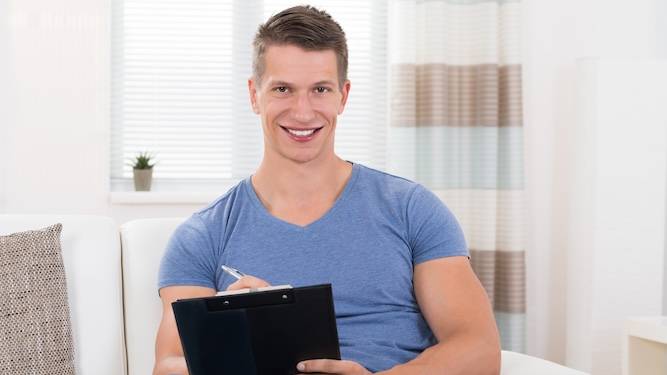 Super-organised man has laminated wank bank