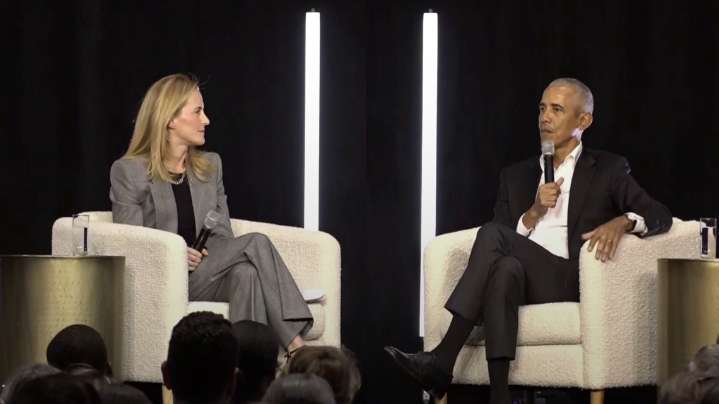 Former President Barack Obama spoke at Crystal Bridges, here's what he said