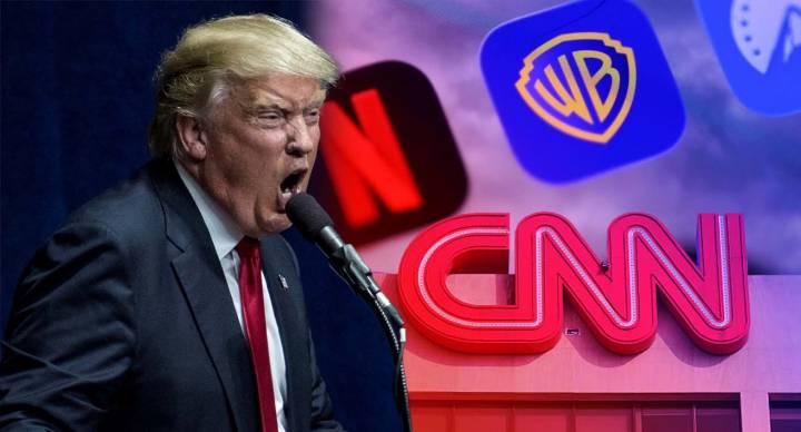 Trump exige que Warner venda CNN en plena batalla entre Netflix y Paramount