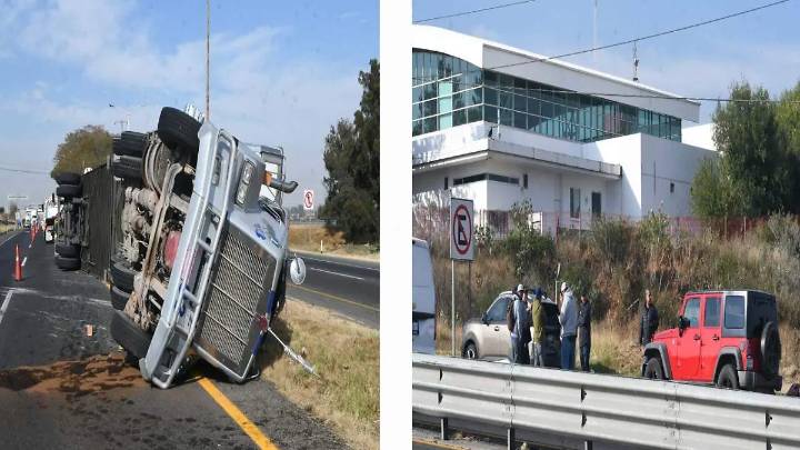 Dos accidentes en carretera Irapuato-Silao dejan cuantiosos daños