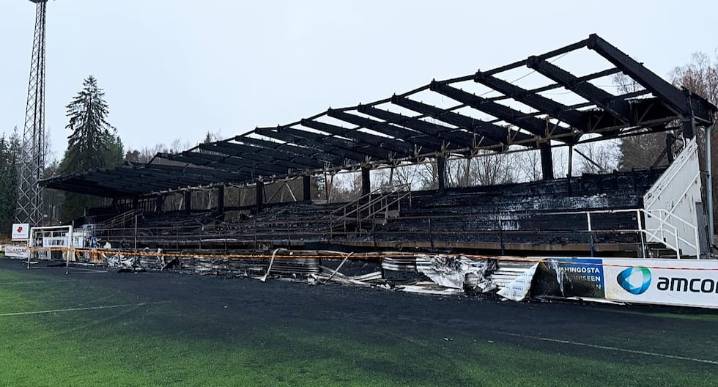 Menores de edad queman el estadio del FC Haka tras perder la categoría en Finlandia