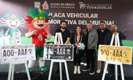 Presentan 3 modelos de placa vehicular conmemorativa del Mundial en CDMX