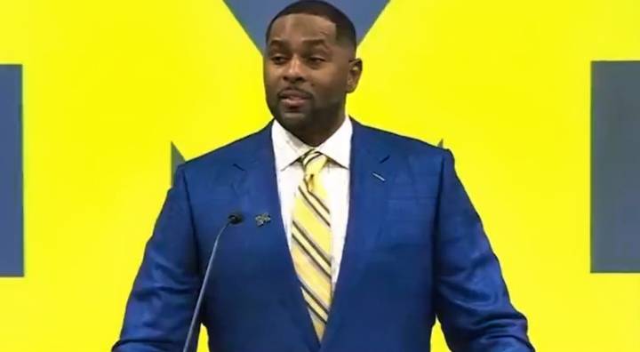 Sherrone Moore’s Seemingly-Raunchy Comment From Michigan Introductory Press Conference Is Going Viral Again After Head Coach’s Scandalous Affair With Staffer [VIDEO]