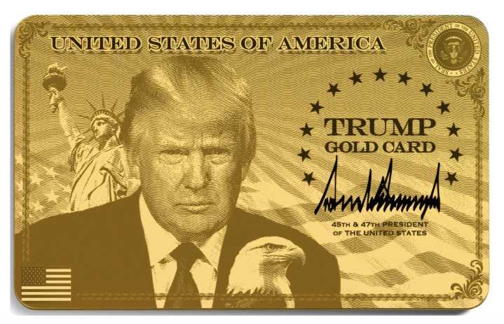 Trump Unveils $1 Million Gold Card With His Mug and Bald Eagle for Quickie Visas
