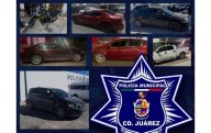 Recuperan municipales 7 vehículos robados