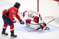 Hurricanes’ Brandon Bussi becomes fastest goalie to reach 10 wins, denying Capitals in a shootout
