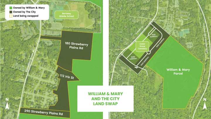 William & Mary, City of Williamsburg Agree to Land Swap
