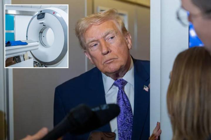 Trump tells reporters he'll release results of October MRI 'if you want'