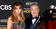 Sylvester Stallone Uses Cane on Red Carpet at Kennedy Center Honors 2025 with Wife Jennifer Flavin | Frank Stallone, Jennifer Flavin, Sylvester Stallone | Celebrity News and Gossip | Entertainment, Ph