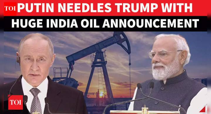 Putin SHOCKS Trump With UNEXPECTED Oil Announcement From India Soil, Modi Watches In Joy