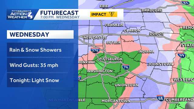 Pennsylvania to see on, off rain and snow showers: Forecast