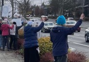 Sunday Sign waving continues on Aurora