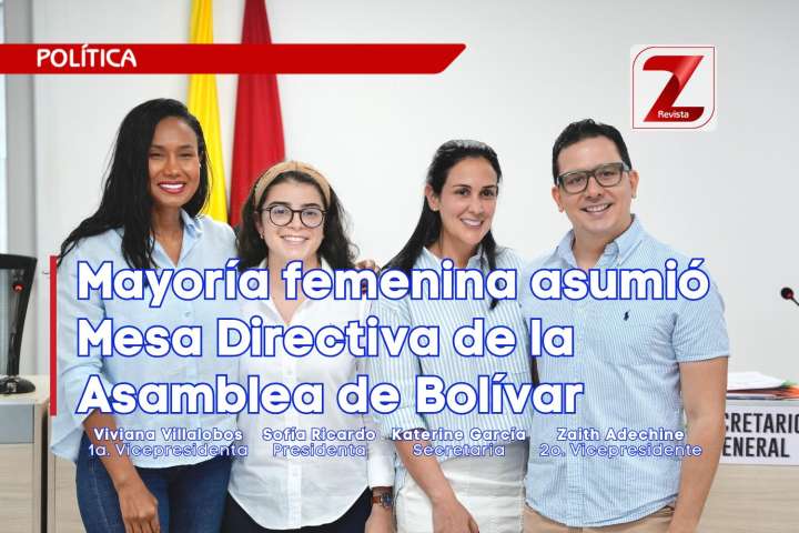 Mayoría femenina asumió Mesa Directiva de la Asamblea de Bolívar