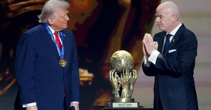 FIFA gives Trump a peace prize in a departure from its traditional focus on sport