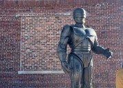 Deadline Detroit | RoboCop Statue Finally Finds a Home in Detroit's Eastern Market