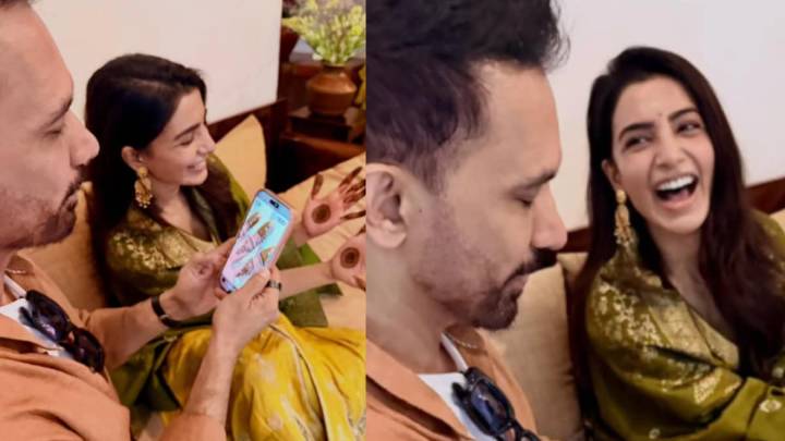 Raj Nidimoru Turns Personal Photographer For Samantha Ruth Prabhu At Mehendi Ceremony