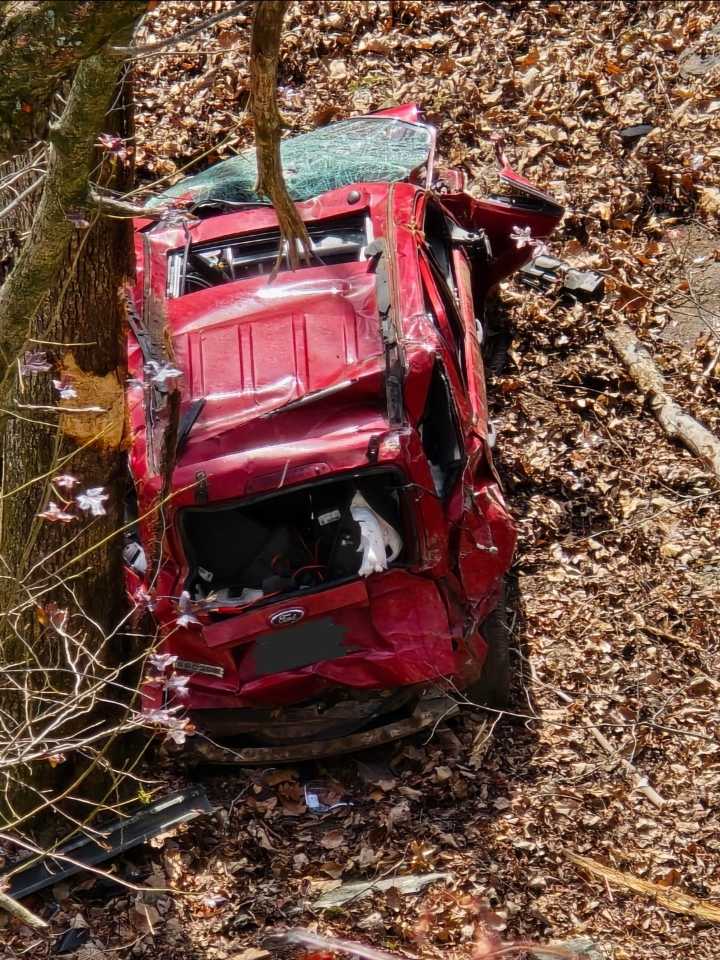 Vehicle Drives Off Side of Sand Mountain