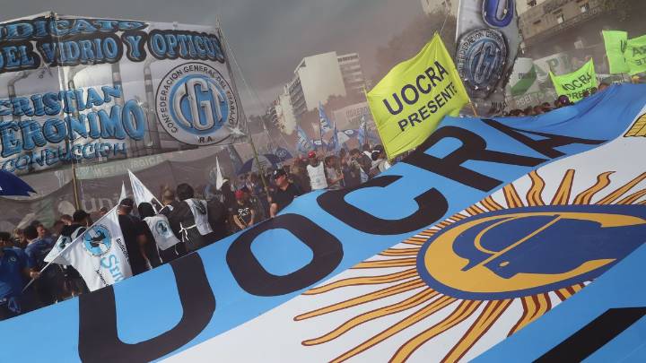 Marcha nacional de la CGT contra la reforma laboral que impulsa Milei