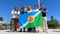 Municipios salteños | La Merced presentó su bandera oficial con diseño de una joven vecina