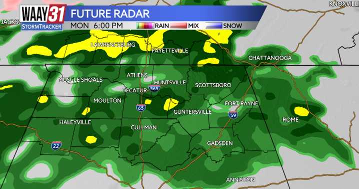 Chilly morning expected, then rain moves in