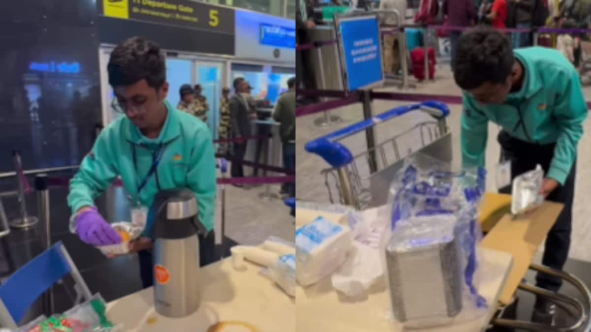 ‘Hats Off’: Bengaluru Airport Staff Provide Refreshments To Passengers Amid Indigo Chaos