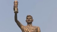 Lionel Messi unveils 70-foot statue in Kolkata via virtual ceremony on GOAT Tour India 2025