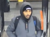 Photo released of suspected arsonist who lit fire to homeless man on subway