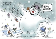 Trygve Olson cartoon: Finally winter