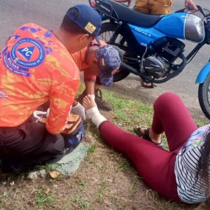 Mujer acabó atropellada en la avenida Libertador