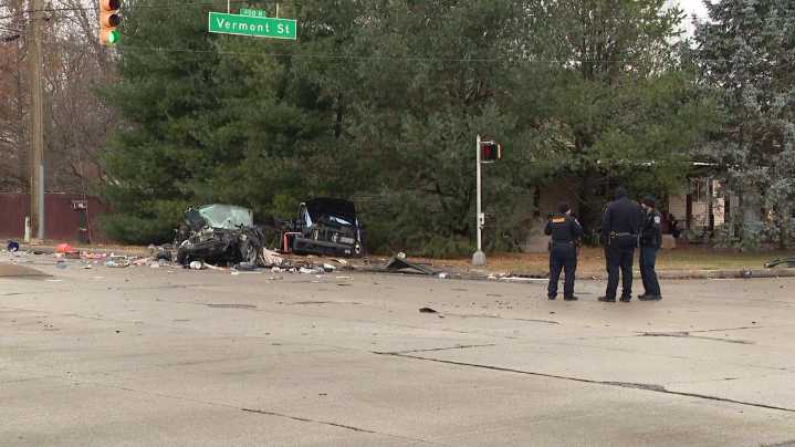 IMPD: Uninvolved driver killed in west Indy crash involving car engaged in suspected ‘street racing’