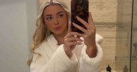 Livvy Dunne's Bathrobe Photos Show Bathroom Glam Routine