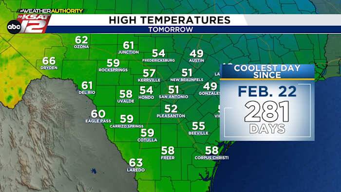 Brrr! San Antonio faces chilly, rainy start to December