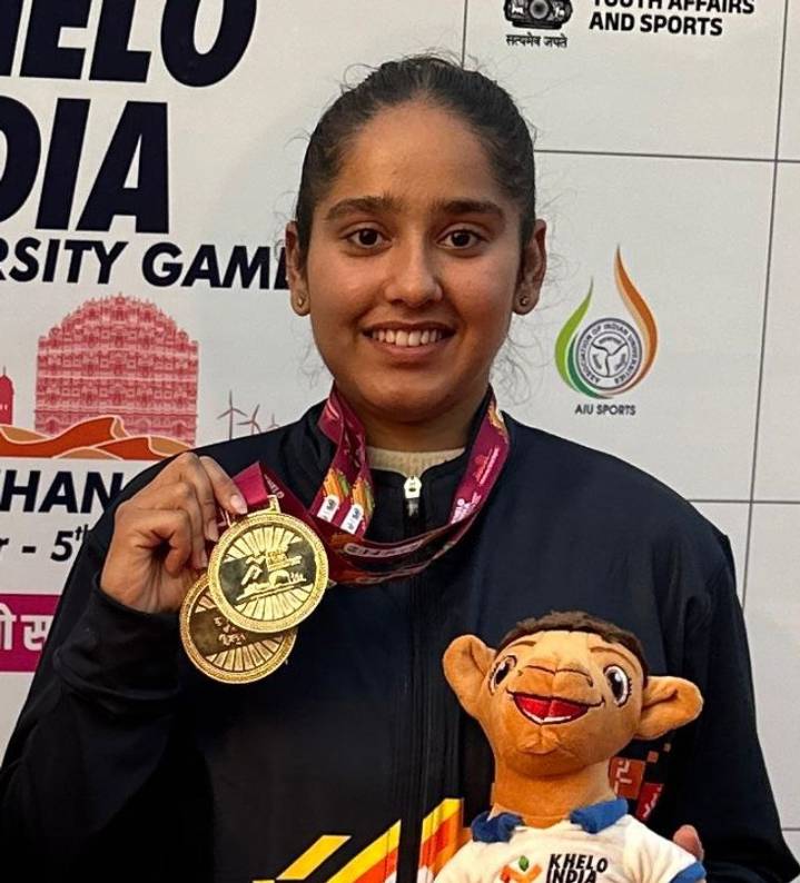Faridkot girl Simranpreet wins 25m pistol gold at ISSF World Cup final in Doha