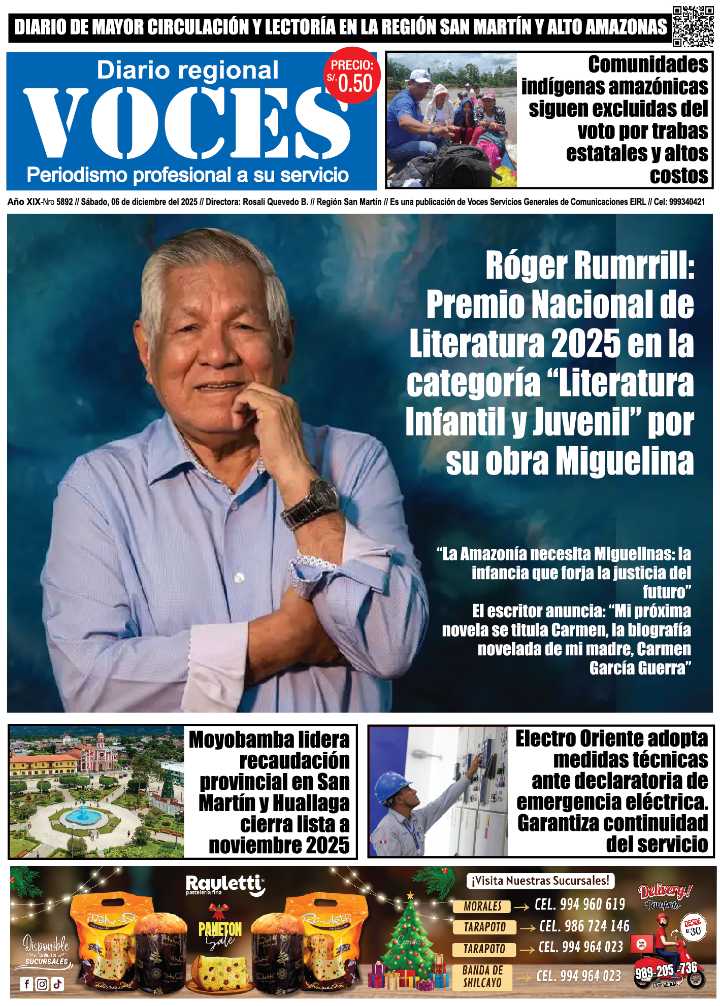 Diario Digital, sábado 06 de diciembre 2025