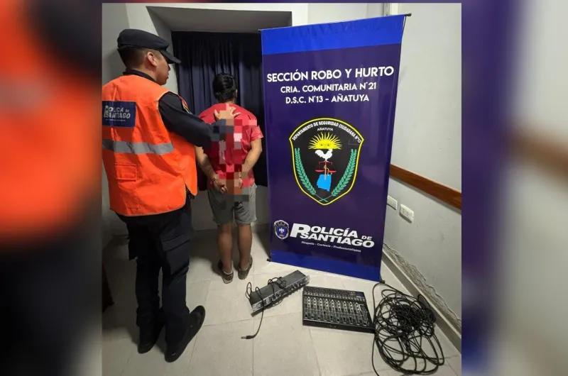 Robo a una iglesia: recuperan elementos y detienen a un sospechoso