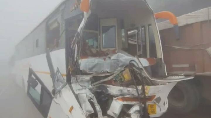 Dense Fog Brings Haryana To A Halt: Over 50 Vehicles Pile Up Across Districts, Bus Passengers Escape Major Tragedy