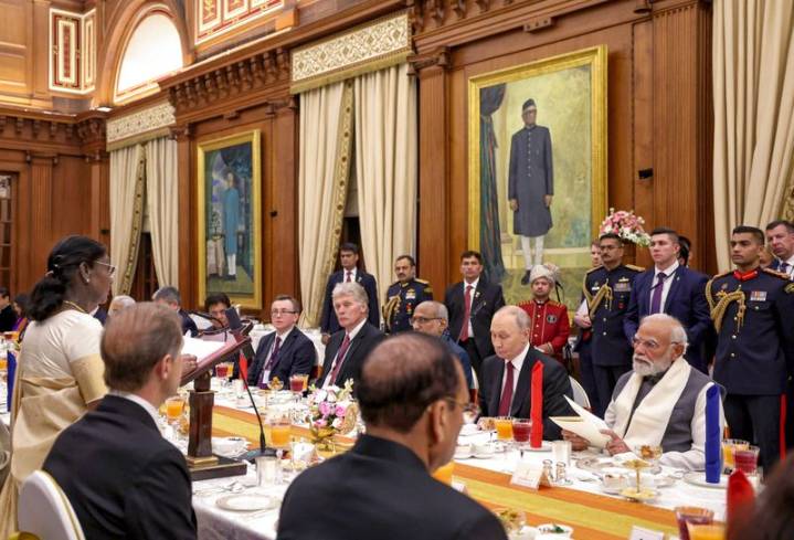 Doon Chetin, Achaari Baingan feature in President's state banquet for Vladimir Putin