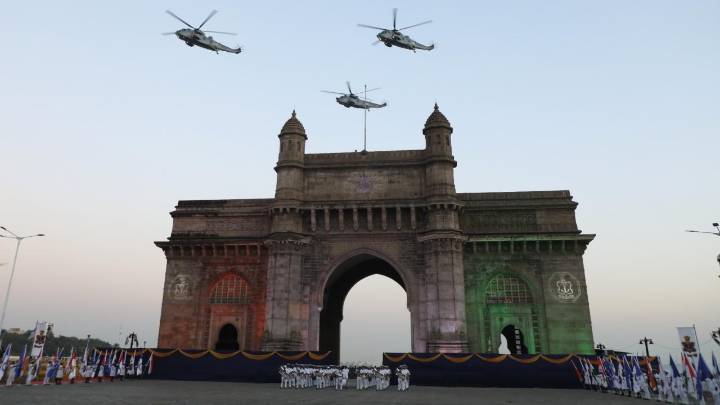Indian Navy’s Beating Retreat and Tattoo Ceremony lights up Gateway of India