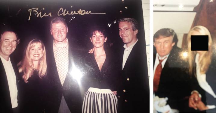 Demócratas publican fotos de Epstein con Trump y Clinton