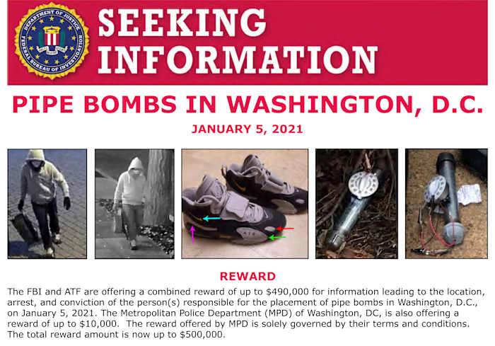 FBI makes arrest in investigation into pipe bombs placed in DC on eve of Jan. 6 riot, AP source says