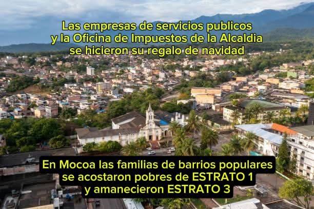¡Estratificación ‘Navideña’! Mocoenses se Acostaron como Estrato 1 y Amanecieron Estrato 3: Servicios Públicos se Disparan