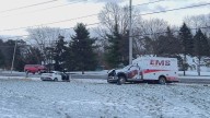 Teen hurt after ambulance and car collide at Niagara County intersection