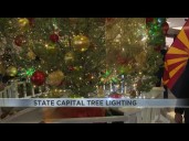 Annual Arizona State Capitol tree lighting with gift from Hualapai Tribe