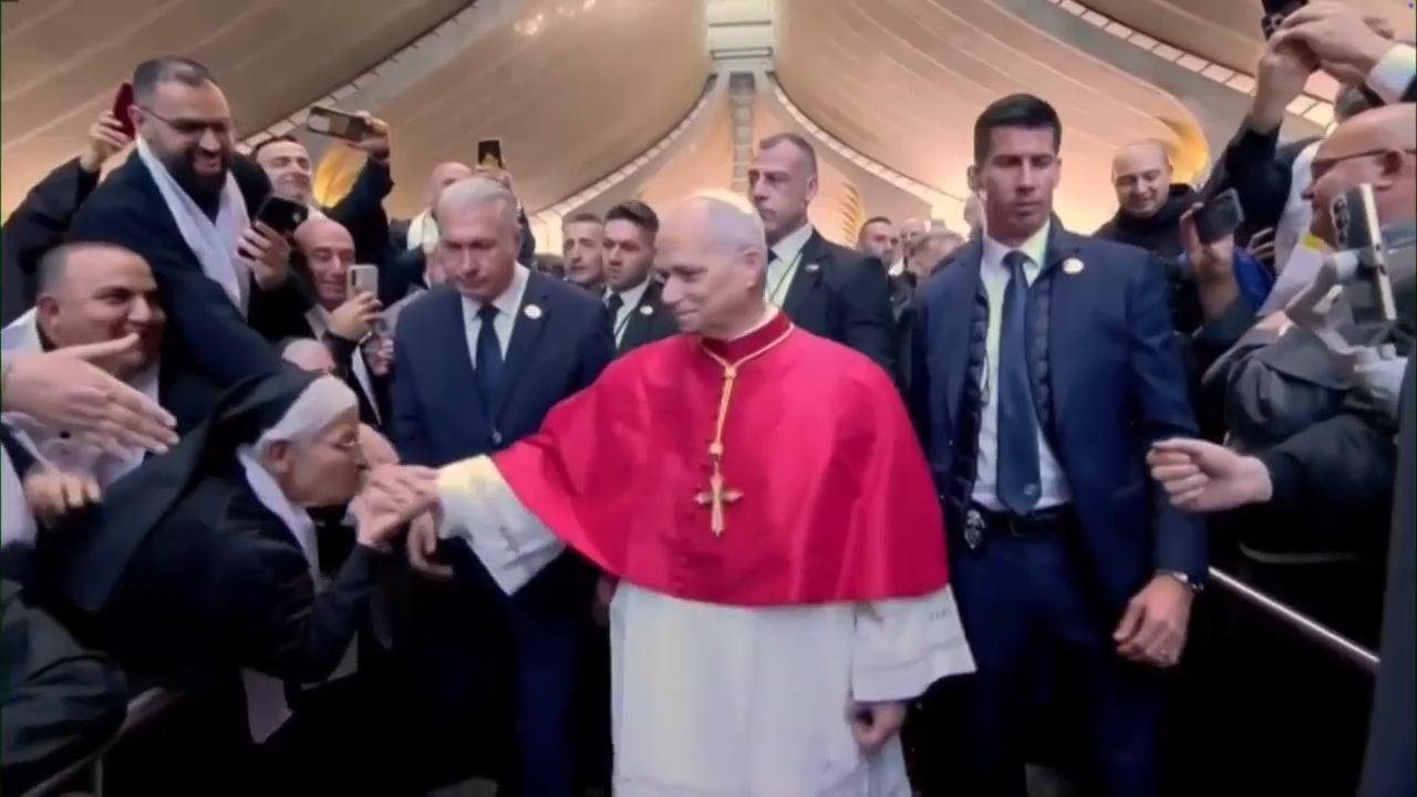 Pope in Lebanon prays for peace at tomb of saint revered by Christians and Muslims alike