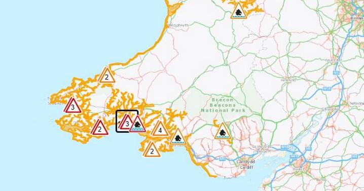 Multiple flood warnings across Wales