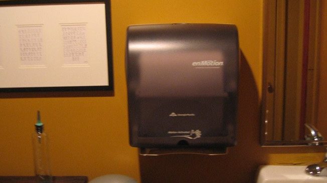 Mennonite Man Spends All Day Fighting with Automatic Paper Towel Dispenser