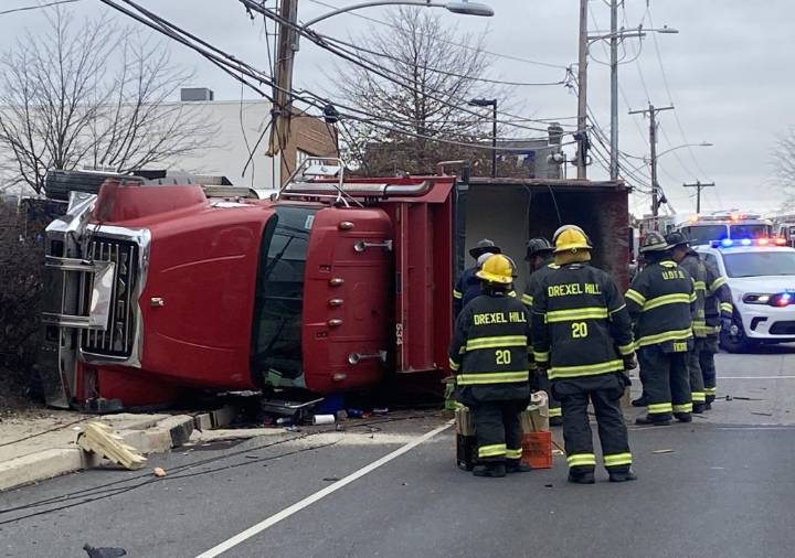 West Chester Pike closed after 2