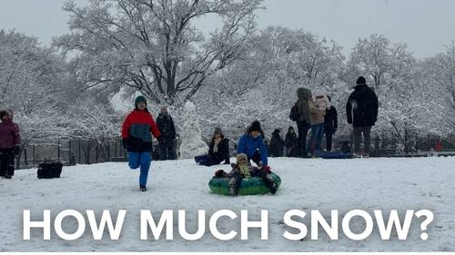 How much snow from winter storm 12/14/25: Snowfall totals from NYC, NY, NJ and CT