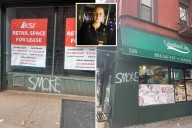 Fired up! New Yorkers fume after graffiti vandal defaces dozens of businesses with 'SMOKE'